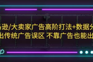 亚马逊/大卖家广告高阶打法 数据分析，走出传统广告误区 不靠广告也能出单