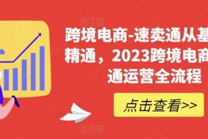 速卖通从0基础到精通，2023跨境电商-速卖通运营实战全流程